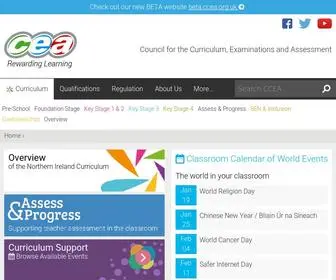 CCea.org.uk(CCEA) Screenshot