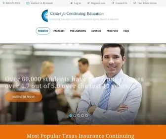 CCeducation.com(Center for Continuing Education for Insurance Agents) Screenshot