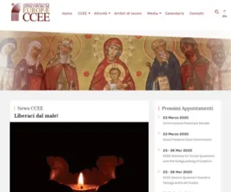 CCee.eu(Consiglio Conferenze Episcopali Europee) Screenshot