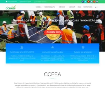 CCeea.mx(La mejor capacitación en Energías Alternas en México y Latinoamérica) Screenshot