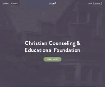 CCef.org(Christian Counseling & Educational Foundation) Screenshot
