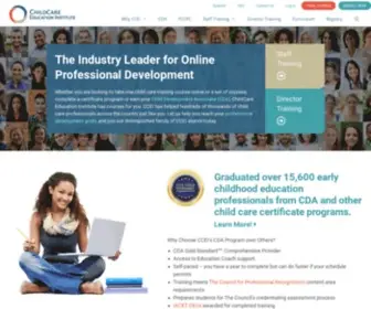 CCeionline.edu(ChildCare Education Institute) Screenshot