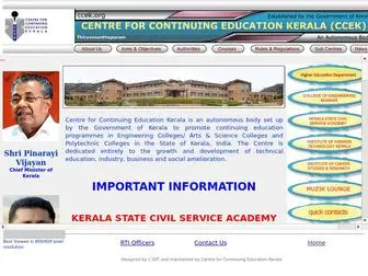 CCek.org(Centre for Continuing Education Kerala) Screenshot