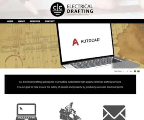 CCelectricaldrafting.ca(CC Electrical Drafting) Screenshot