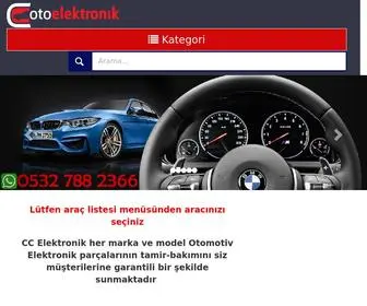 CCelektronik.com(CC Oto Elektronik) Screenshot