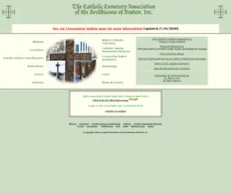 CCemetery.org(The Catholic Cemetery Association) Screenshot