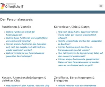 CCepa.de(Personalausweis und Kosten der Beantragung) Screenshot