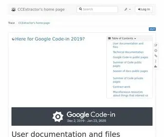 CCextractor.org(CCExtractor's) Screenshot