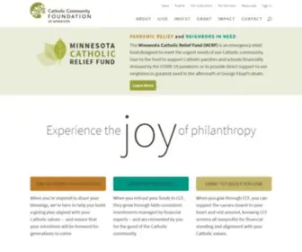 CCF-MN.org(Catholic Community Foundation of Minnesota) Screenshot