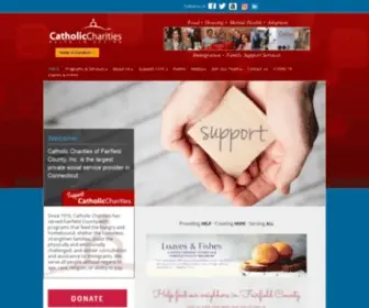 CCfairfield.org(Catholic Charities of Fairfield County) Screenshot