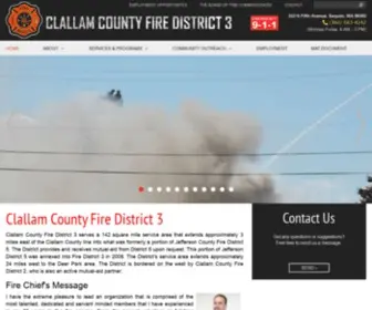 CCFD3.org(Clallam County Fire District 3) Screenshot