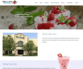CCFF.com(California Custom Fruits & Flavors) Screenshot