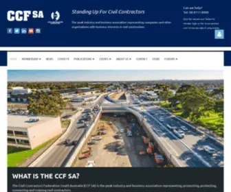 CCfsa.com.au(Civil Contractors Federation SA) Screenshot