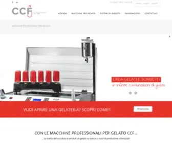 CCFSRL.com(Macchine professionali per gelato su stecco artigianale) Screenshot