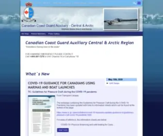 CCga-CA.com(The Canadian Coast Guard Auxiliary) Screenshot