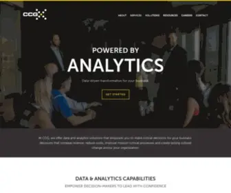 CCganalytics.com(CCG Analytics Solutions & Data Services) Screenshot