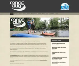 CCGhpa.com(Canoe Club of Greater Harrisburg) Screenshot