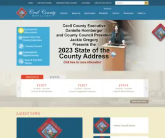 CCgov.org(Cecil County) Screenshot