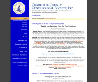 CCgsi.org(The Charlotte County Genealogical Society) Screenshot