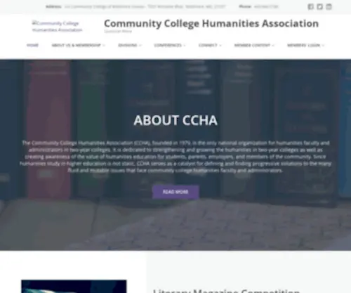 CCha-Assoc.org(Community College Humanities Association) Screenshot