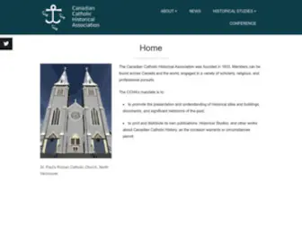 CChahistory.ca(The Canadian Catholic Historical Association) Screenshot