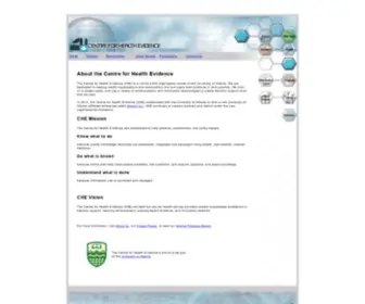 CChe.net(Centre for Health Evidence) Screenshot