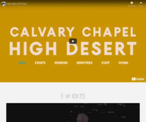 CChighdesert.com(Calvary Chapel High Desert. We hope this website) Screenshot