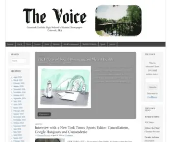 CCHsvoice.org(The Voice) Screenshot