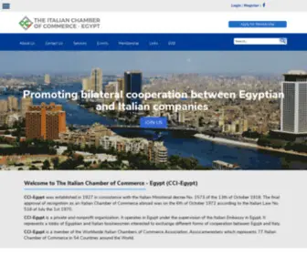 CCI-Egypt.org(The Italian Chamber of Commerce) Screenshot