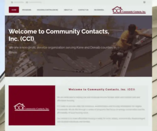 CCI-Hci.org(Affordable Housing in Illinois) Screenshot