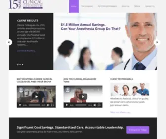 CCianesthesia.com(Bringing Efficiency to Anesthesia) Screenshot