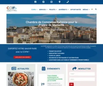 CCif-Marseille.com(Chambre de Commerce Italienne pour la France à Marseille) Screenshot