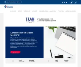 CCife-Rdcongo.org(La CCI France Congo vous aide à exporter et vous implanter au Congo) Screenshot