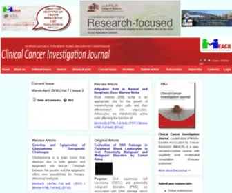 CCij-Online.org(Clinical Cancer Investigation Journal) Screenshot