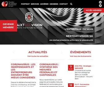 CCij.ch(Chambre de commerce et d'industrie du Jura) Screenshot