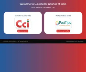 CCI.org.in(Counsellor Council of India) Screenshot