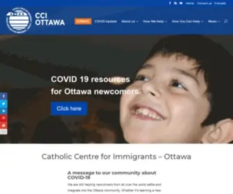 CCiottawa.ca(Catholic Centre for Immigrants) Screenshot