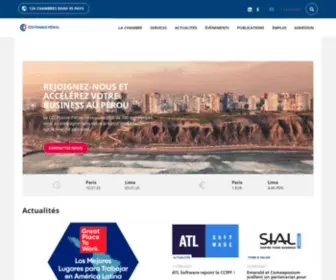 CCipf.com(La CCI France Pérou vous aide à exporter et vous implanter au Pérou) Screenshot
