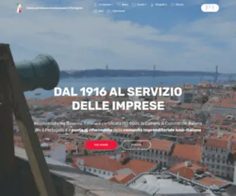 CCitalia.pt(Camera di Commercio Italiana per il Portogallo) Screenshot