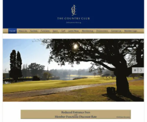CCJ.co.za(Country Club JohannesburgThe Country Club Johannesburg) Screenshot