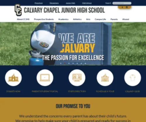 CCJHS.org(Calvary Chapel Junior High) Screenshot