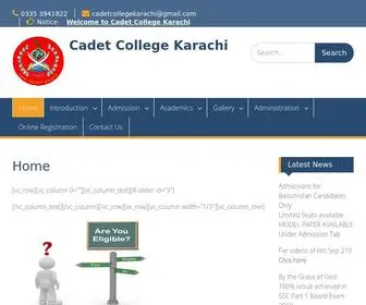 CCkarachi.com(Cadet College Karachi) Screenshot