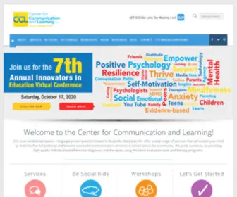 CCL-MD.com(Center for Communication and Learning) Screenshot