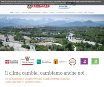 CClimatt.eu(Cambiamenti Climatici nel Territorio Transfrontaliero) Screenshot