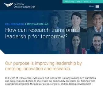 CClinnovation.org(Center for Creative Leadership) Screenshot