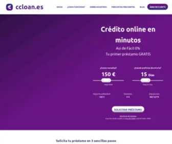 CCloan.es(Préstamos rápidos en 3 sencillos pasos) Screenshot