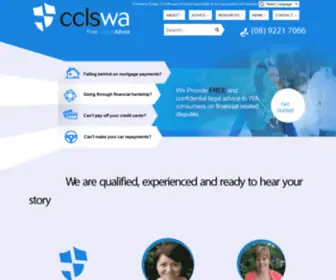 CCLswa.org.au(Consumer Credit Legal Service) Screenshot