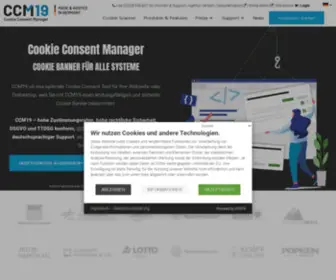 CCM19.de(Cookie Consent Tool / Management Software) Screenshot