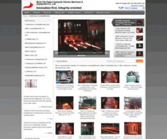 CCmcontinuouscastingmachine.com(Quality Continuous Casting Machine & Billet Casting Machine Manufacturer) Screenshot