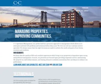 CCmanagers.com(C + C Apartments) Screenshot